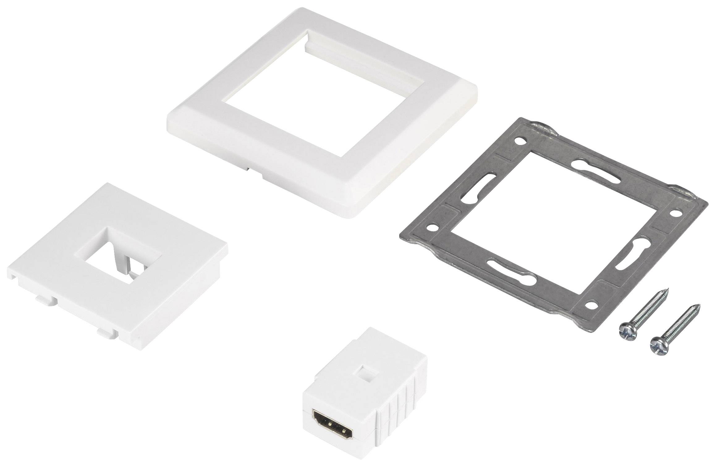 Renkforce RF-4724906 HDMI Adapter [1x HDMI-Buchse - 1x HDMI-Buchse] Weiß vergoldete Steckkontakte