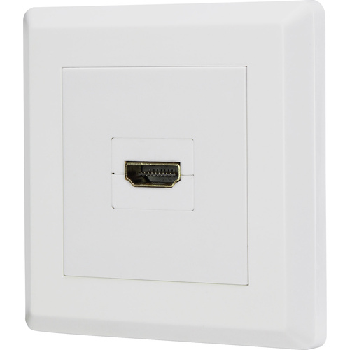 Renkforce RF-4724906 HDMI Adapter [1x HDMI-Buchse - 1x HDMI-Buchse] Weiß vergoldete Steckkontakte