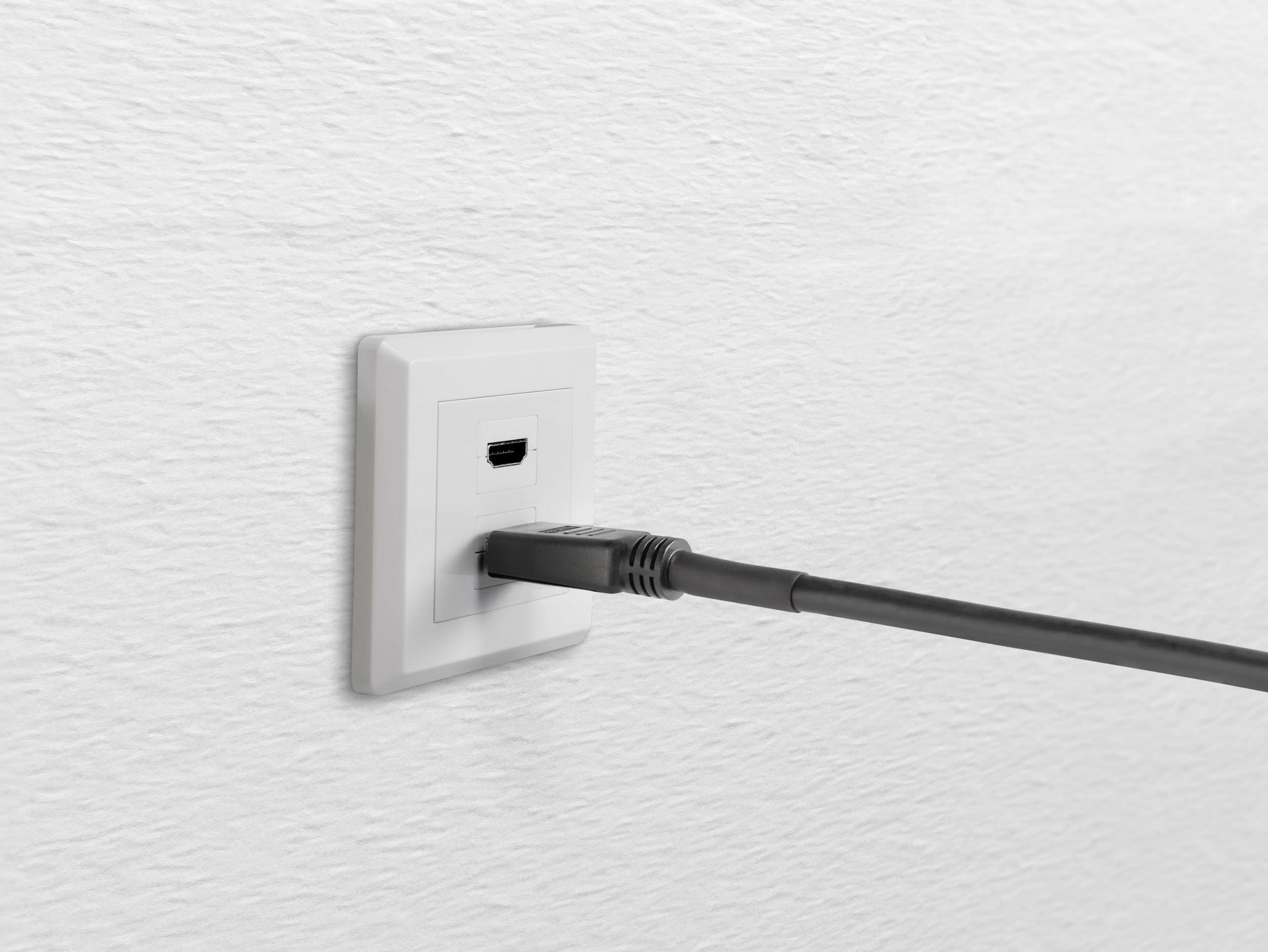 Renkforce RF-4724258 HDMI Adapter [2x HDMI-Buchse - 2x HDMI-Buchse] Weiß vergoldete Steckkontakte