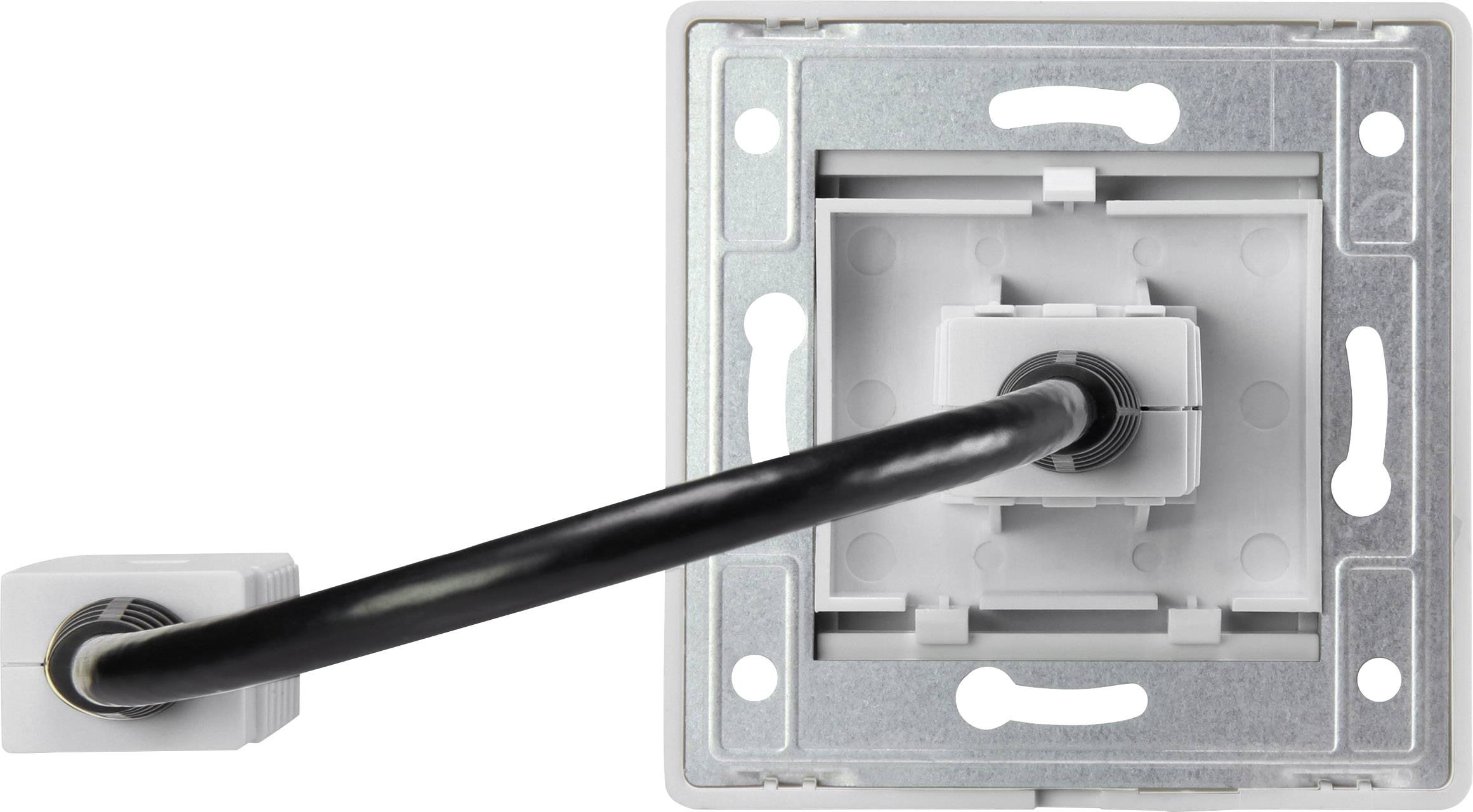 Renkforce RF-4538136 HDMI Adapter [1x HDMI-Buchse - 1x HDMI-Buchse] Weiß vergoldete Steckkontakte 15.00cm