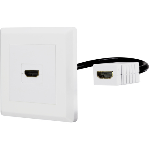 Renkforce RF-4538136 HDMI Adapter [1x HDMI-Buchse - 1x HDMI-Buchse] Weiß vergoldete Steckkontakte 1