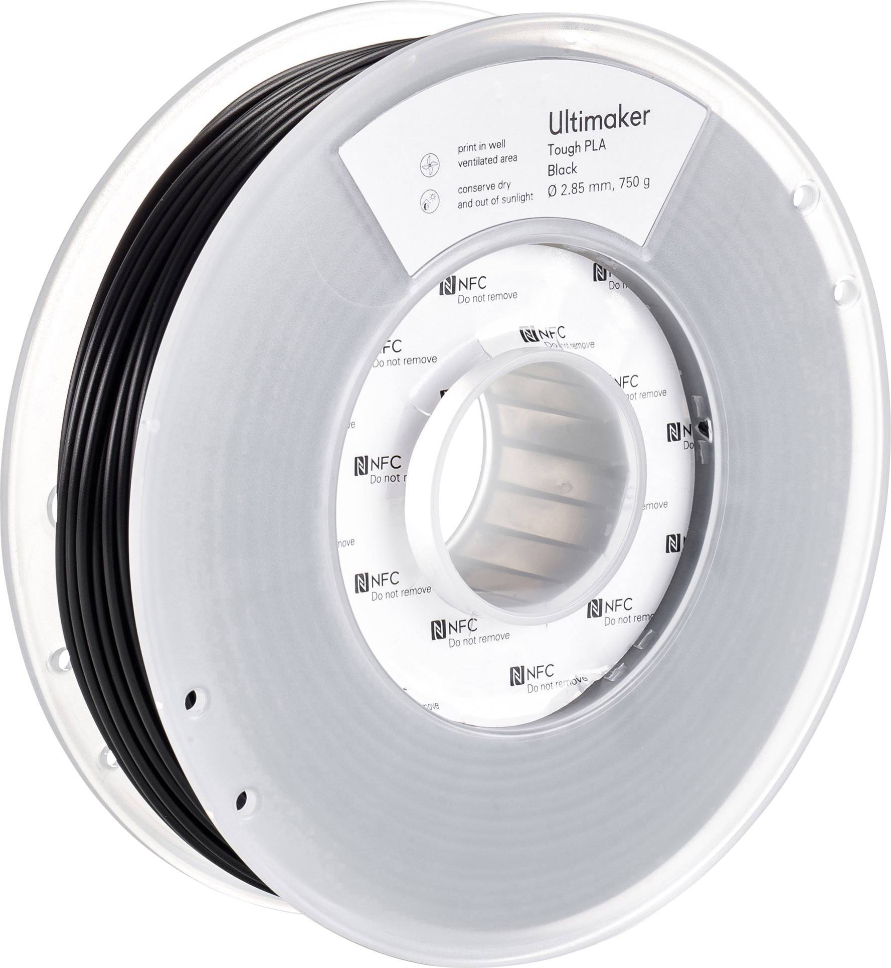 UltiMaker Filament Tough PLA 2.85mm Schwarz 750g