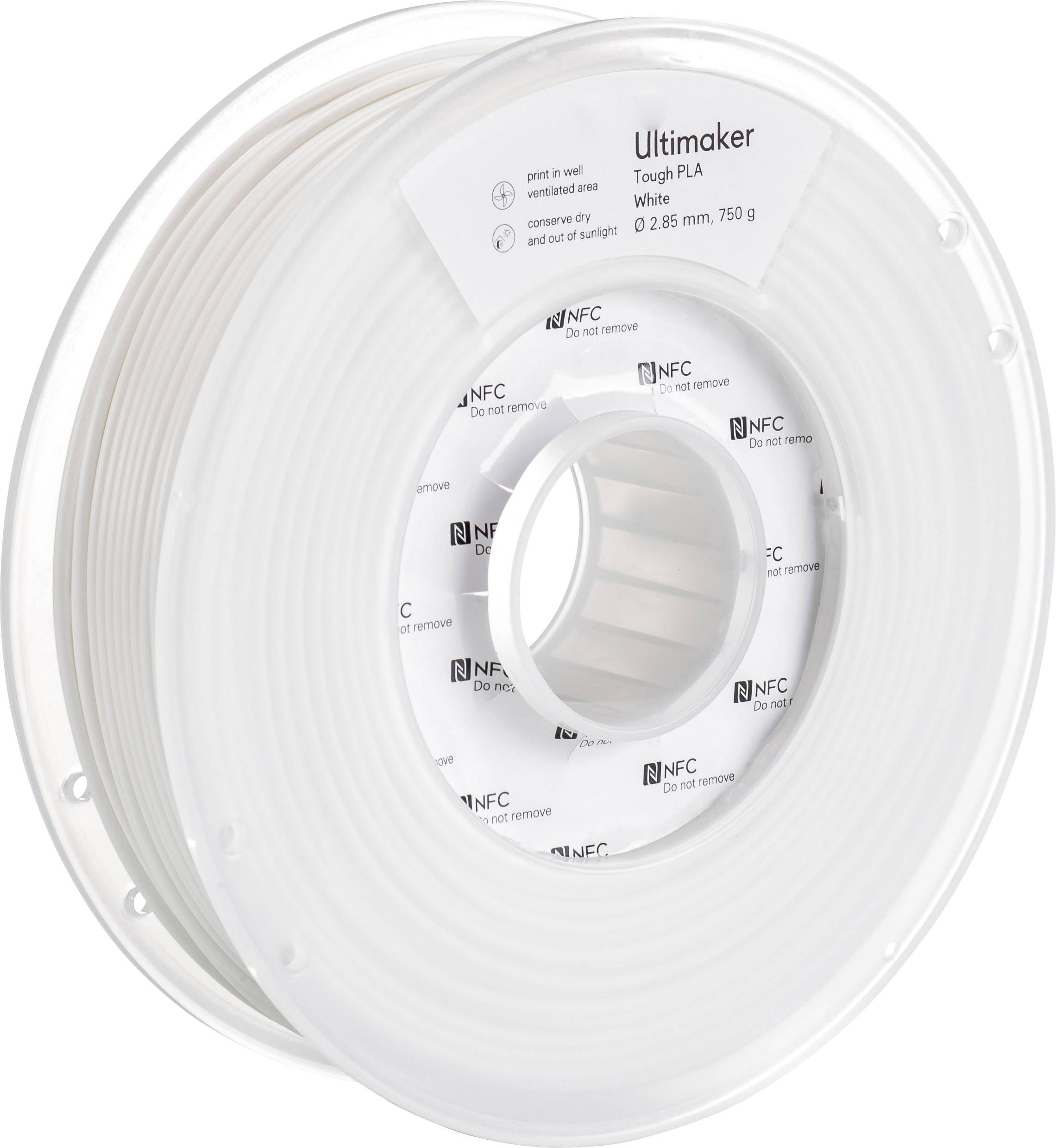 UltiMaker Filament Tough PLA 2.85mm Weiß 750g