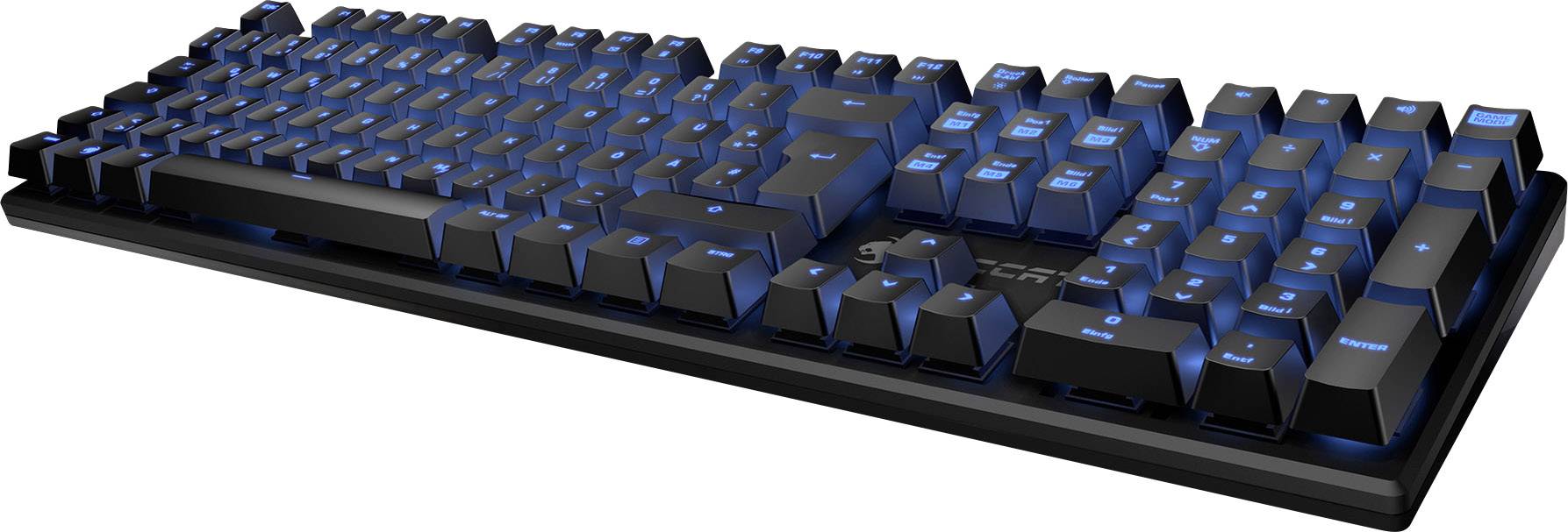 ROCCAT Suora - Tastatur - hintergrundbeleuchtet - USB - Deutsch - Schwarz