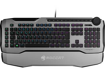 Roccat Horde Aimo Membranical Rgb Gaming Keyboard Usb Gaming Tastatur Beleuchtet Handballenauflage Integrierter Digitalo