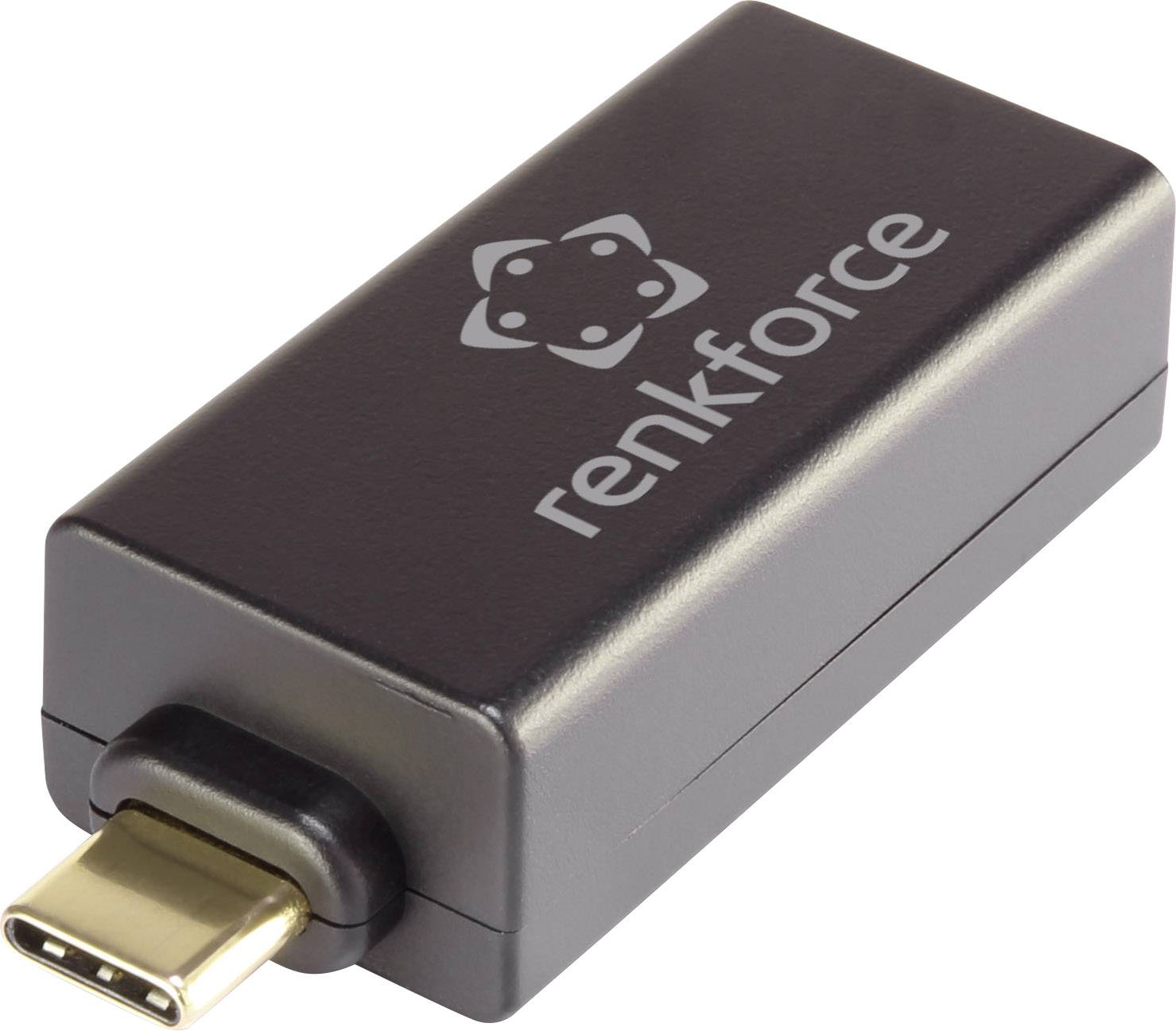 Renkforce RF-3386050 Netzwerkadapter 1000MBit/s USB-C® (USB 3.2 Gen 1), LAN (10/100/1000MBit/s)