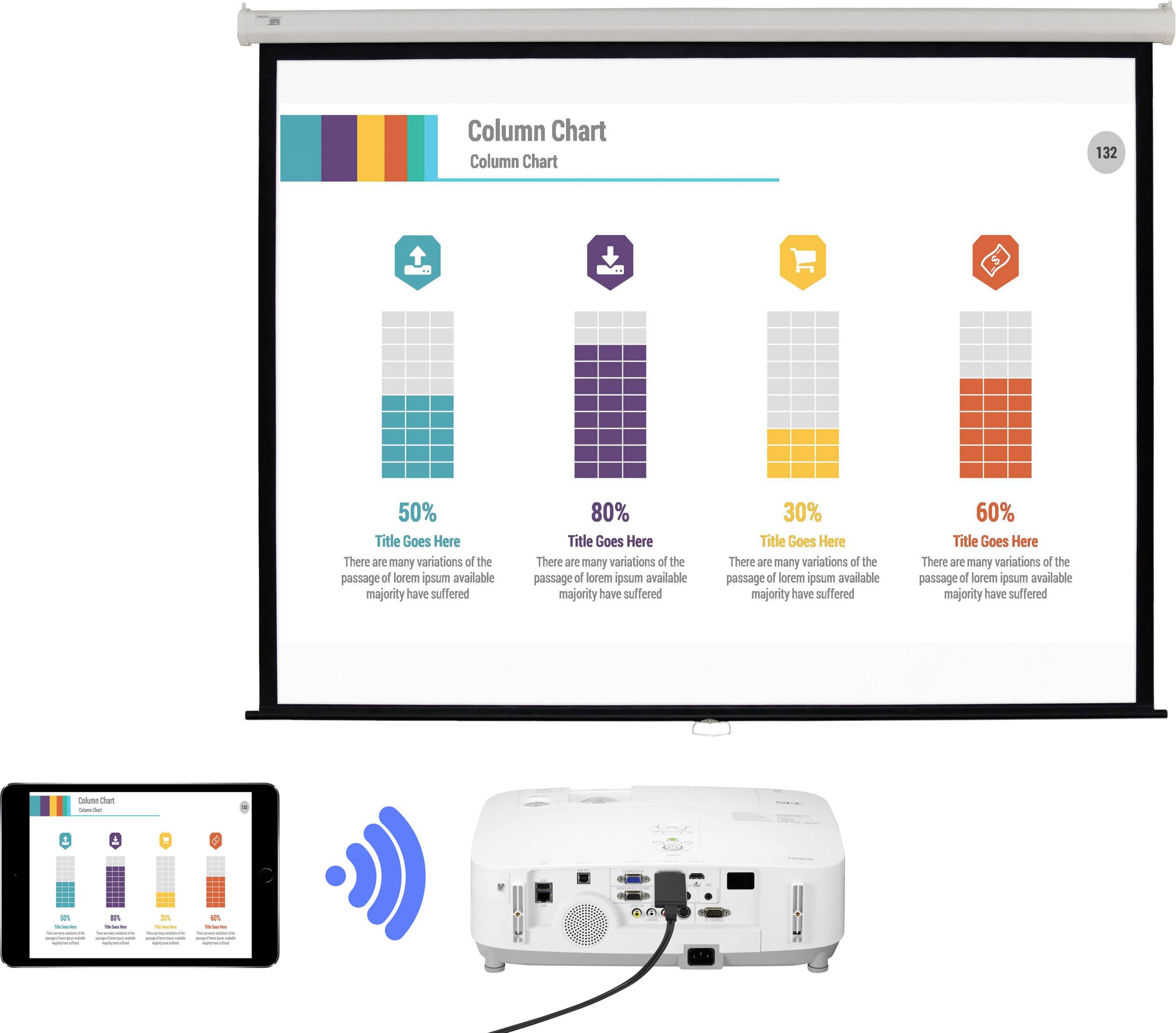Renkforce renkCast 3 HDMI Streaming Stick AirPlay, Miracast, DLNA, externe Antenne
