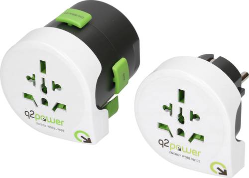 Q2 Power 2.100120 Reiseadapter 2er Set
