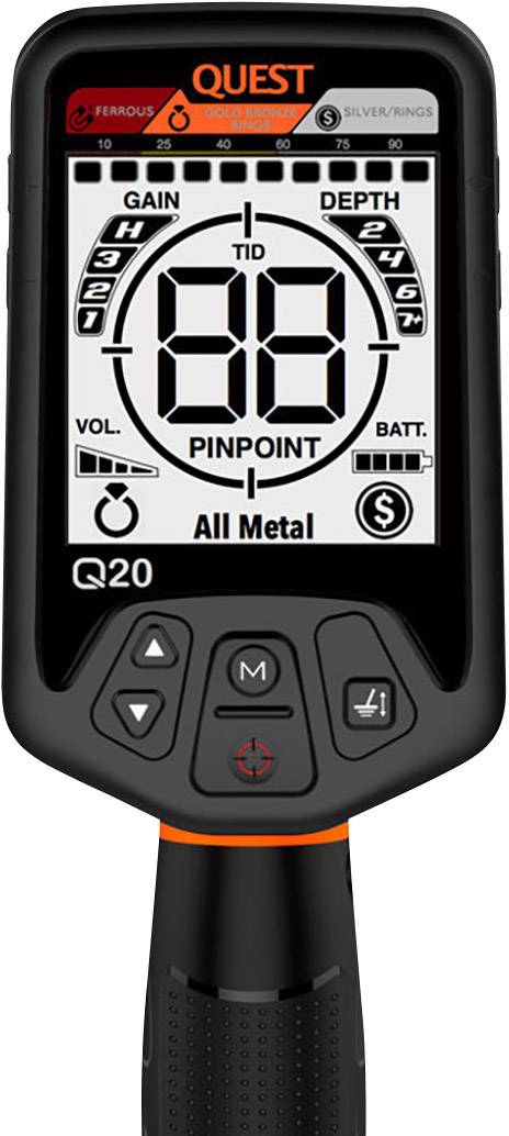 QUEST Q20 Metalldetektor digital (LCD), akustisch Q20