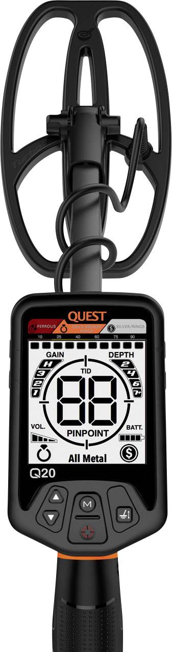 QUEST Q20 Metalldetektor digital (LCD), akustisch Q20