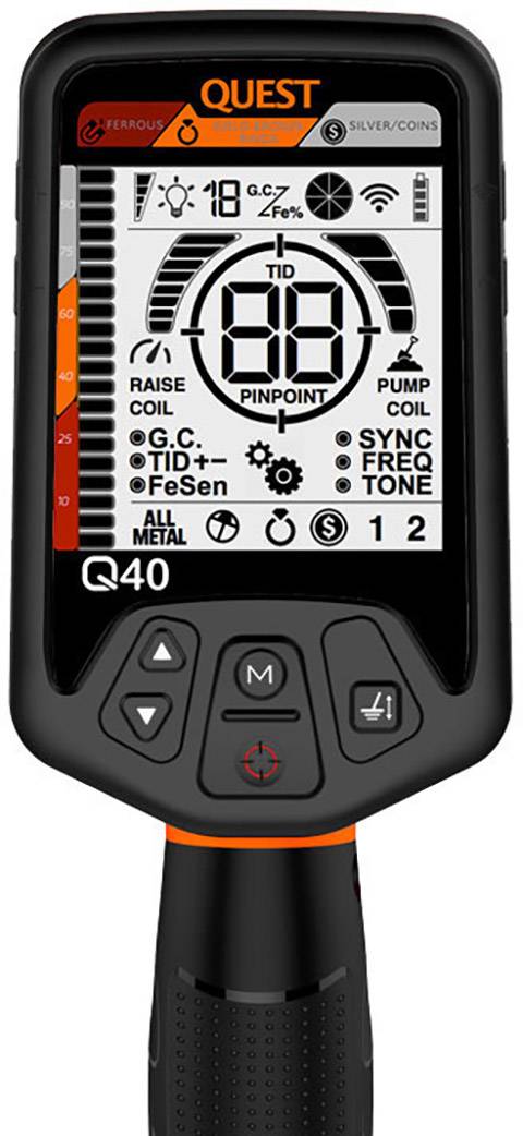 QUEST Q40 Metalldetektor digital (LCD), akustisch Q40