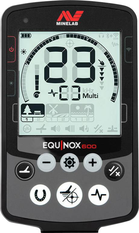 MineLab Equinox 600 Metalldetektor akustisch, digital (LCD) ME600