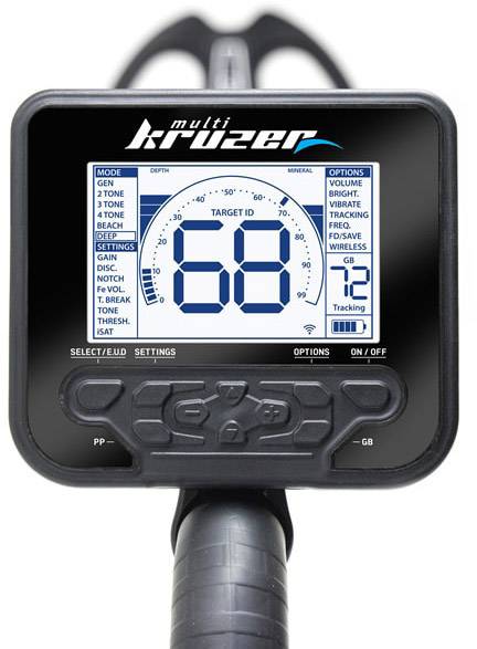 Makro Multi Kruzer Metalldetektor digital (LCD), akustisch, Vibration KKKR180418