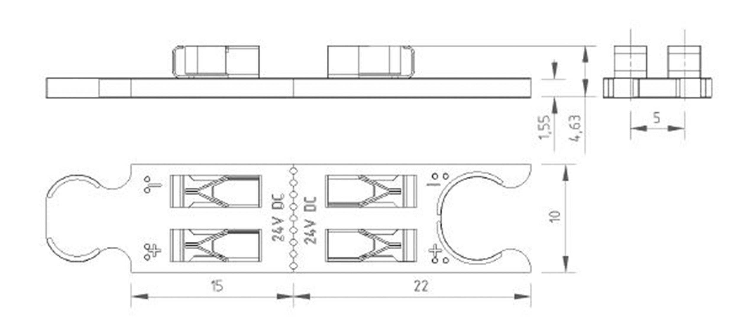 Lumitronix Flächen-LED (L x B x H) 22 x 10 x 4.63mm