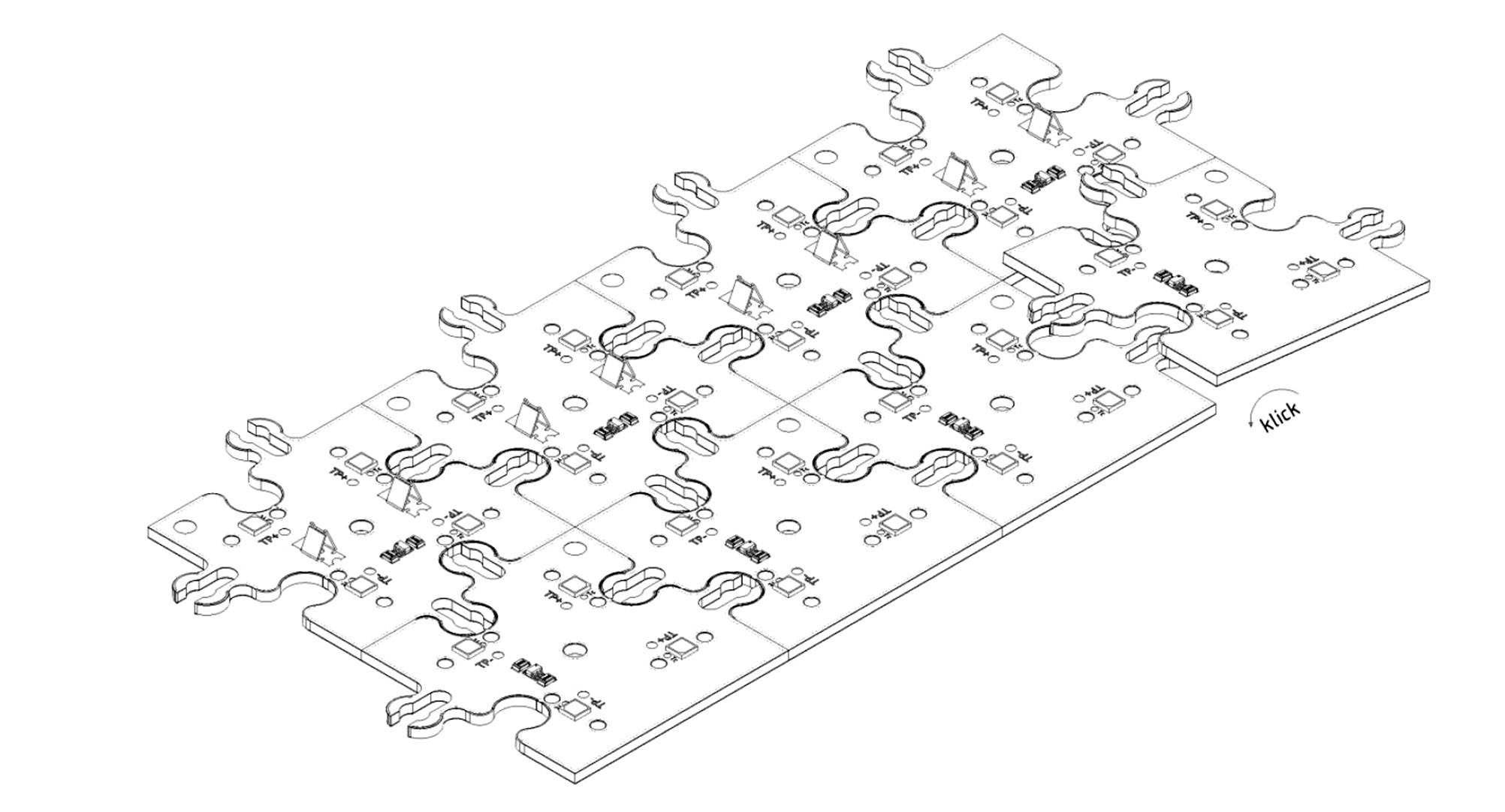 Lumitronix Flächen-LED ConextMatrix Randmodul Warmweiß (L x B x H) 40 x 40 x 4.64mm