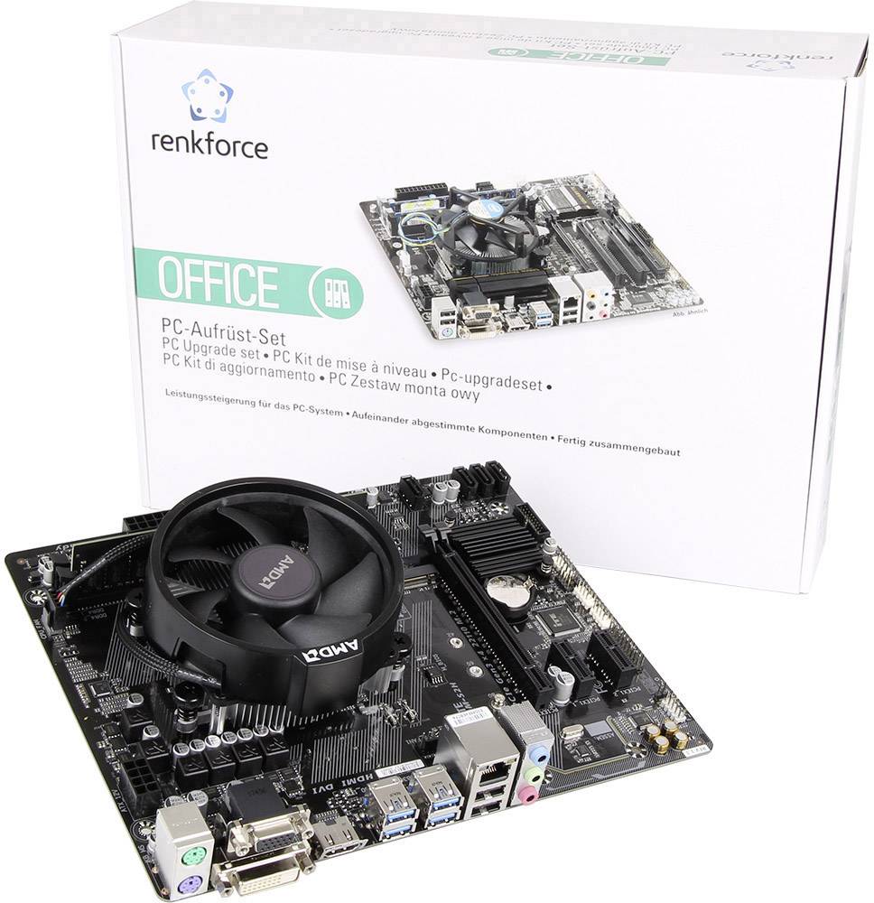 Renkforce PC Tuning-Kit AMD Ryzen 3 2200G (4 x 3.5GHz) 8GB Micro-ATX