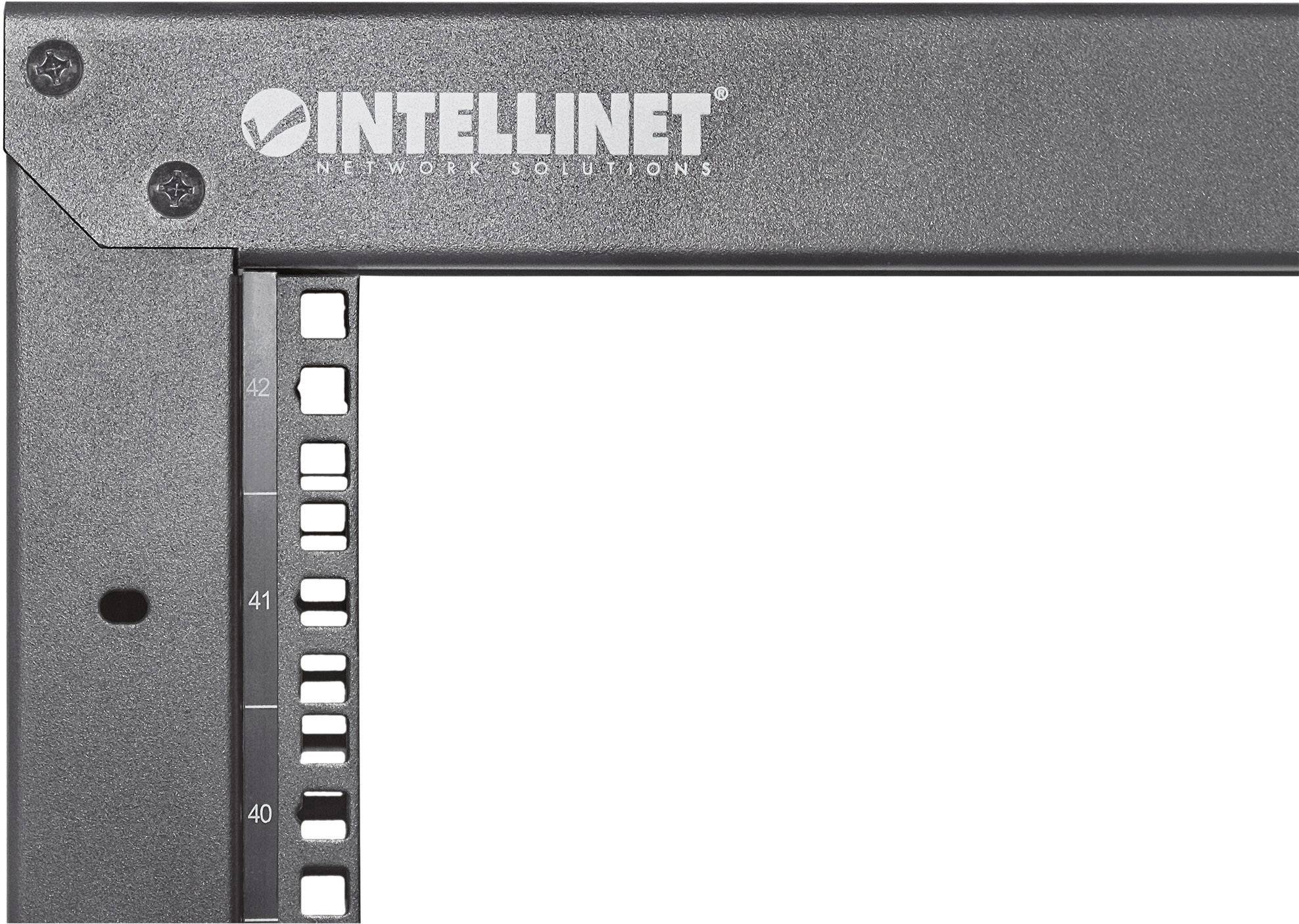 Intellinet 714235 19 Zoll Verteilerrahmen (B x H x T) 600 x 2007 x 603 mm 42 HE Schwarz (RAL 9005)