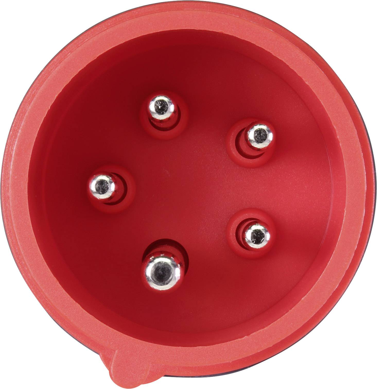 VOLTCRAFT VMA-3L 16 Messadapter CEE-Stecker 16A 5polig - Buchse 4mm Dunkelgrau, Rot
