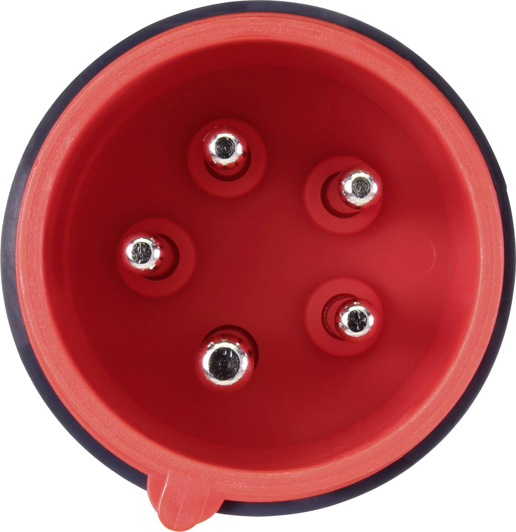 VOLTCRAFT VMA-3L 32 Messadapter CEE-Stecker 32A 5polig - Buchse 4mm Dunkelgrau, Rot