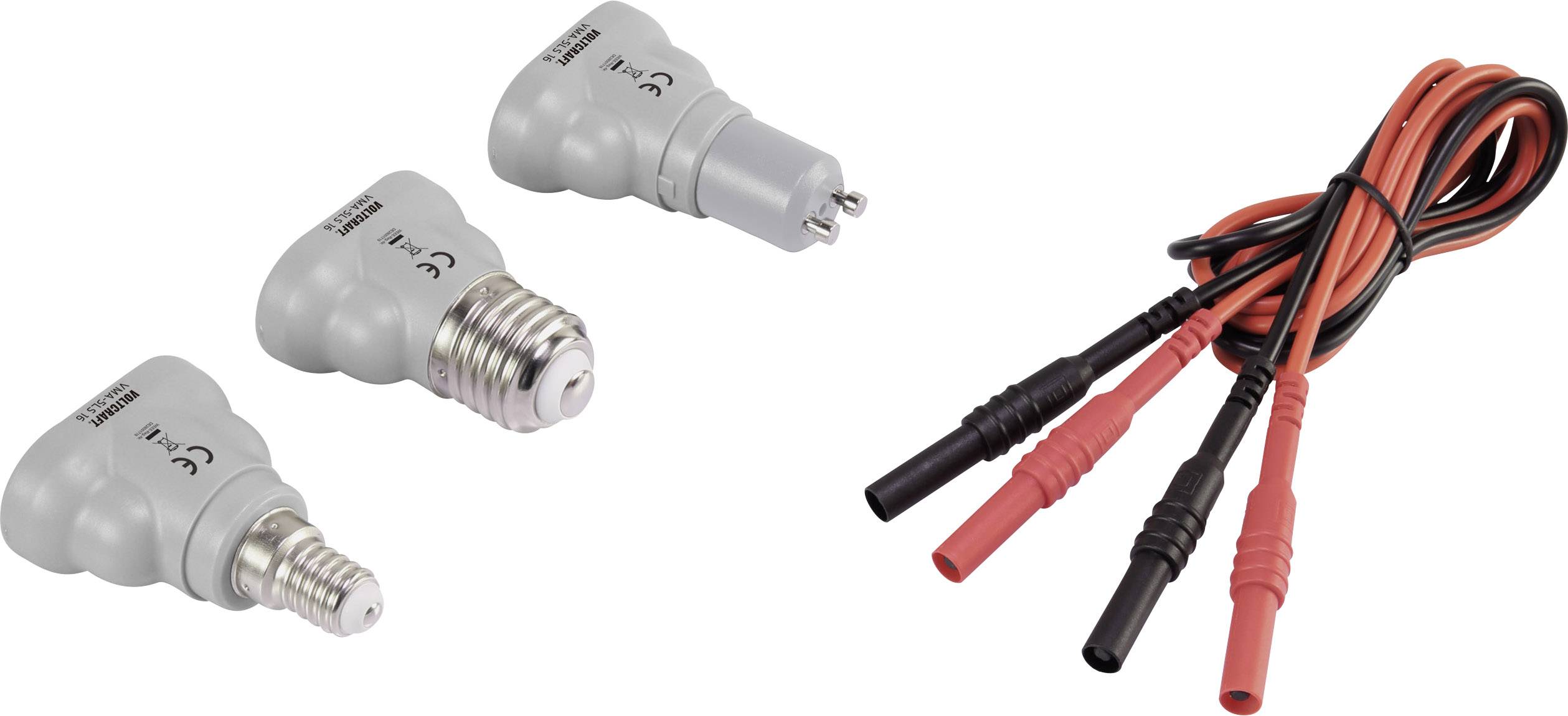 VOLTCRAFT VMA-5LS 16 Messadapter - Dunkelgrau, Hellgrau