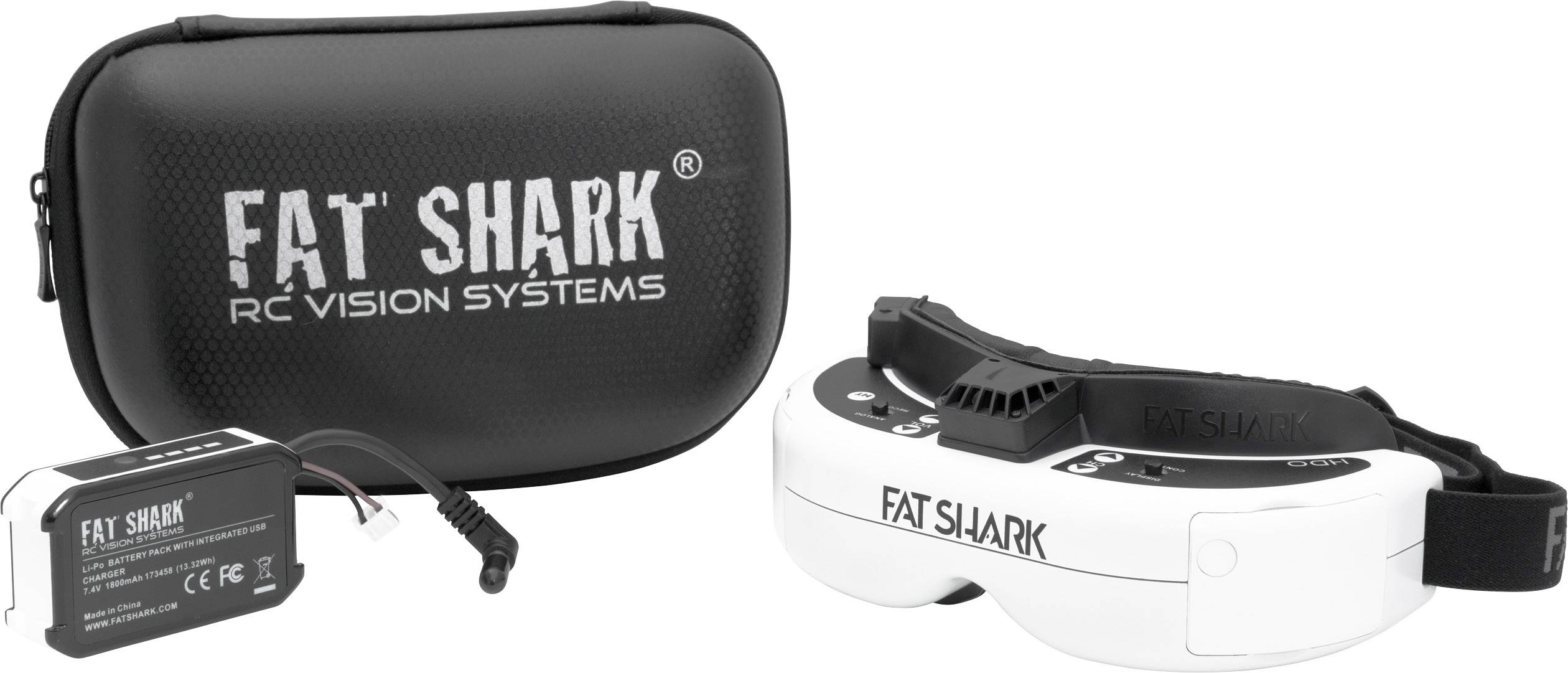 Fat Shark HDO FPV-Brille Inkl. Monitor 1024 x 768 Pixel
