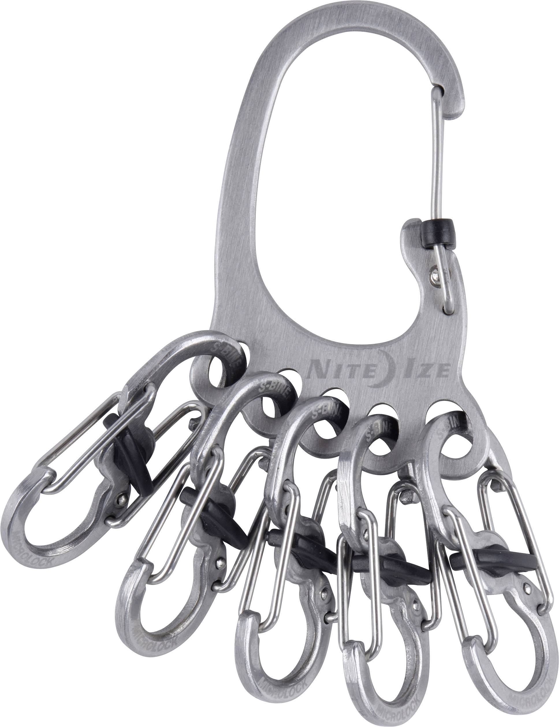 NITE Ize Schlüssel-Karabiner KLKBF-11-R6 BigFoot Locker KeyRack Edelstahl 1 St.