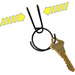 NITE Ize Schlüsselring KSQR-01-R6 SqueezeRing Easy Load Key Clip Schwarz 1St.