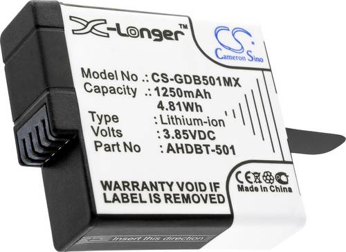 CS Cameron Sino GDB501MX Camera Battery 3.85V 1250mAh Replaces Models