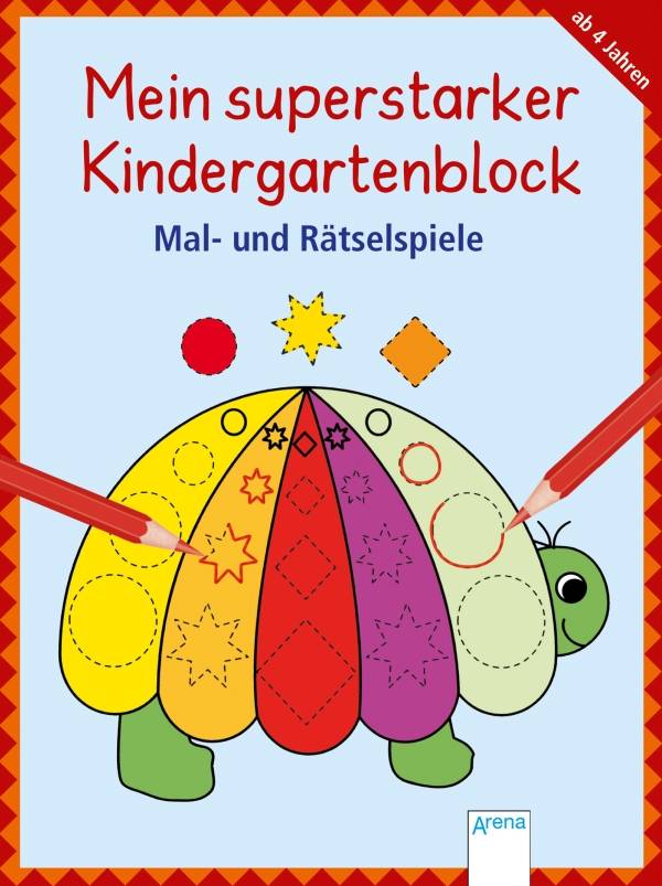 Mein superstarker Kindergartenblock: Malen, Suchen 41613 1 St.