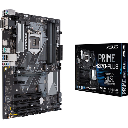 Asus PRIME H370-PLUS Mainboard Sockel Intel® 1151v2 Formfaktor ATX Mainboard-Chipsatz Intel® H370