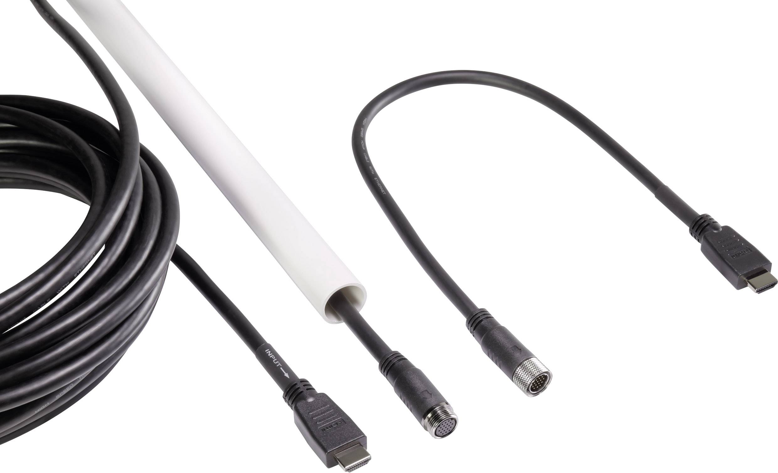 Renkforce DisplayPort Anschlusskabel DisplayPort Stecker, DisplayPort Stecker 20.00m Schwarz RF-3386500 für Leerrohr-Montage