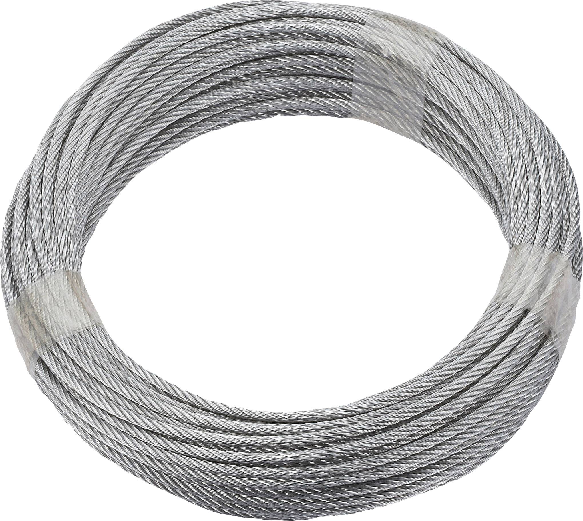 dörner + helmer 190389 Stahldrahtseil (Ø x L) 3 mm x 10 m