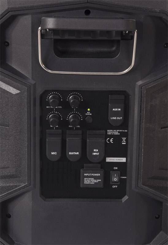 Ibiza Sound WPORT10-300 Party Lautsprecher 10cm 25 Zoll 300W 1St.