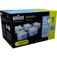Braun CCR 5+1 Reinigungskartusche Blau 6 St. Braun CCR 5+1 Reinigungskartusche Blau 6 St.