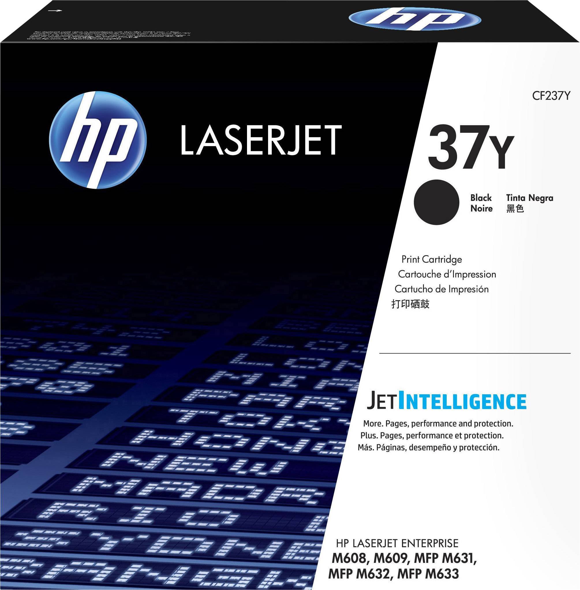 Patrone für HP Laserjet, Modellnummer 37Y in Schwarz. Kompatibel mit HP Enterprise M608, M609, MFP M631, MFP M632, MFP M633.