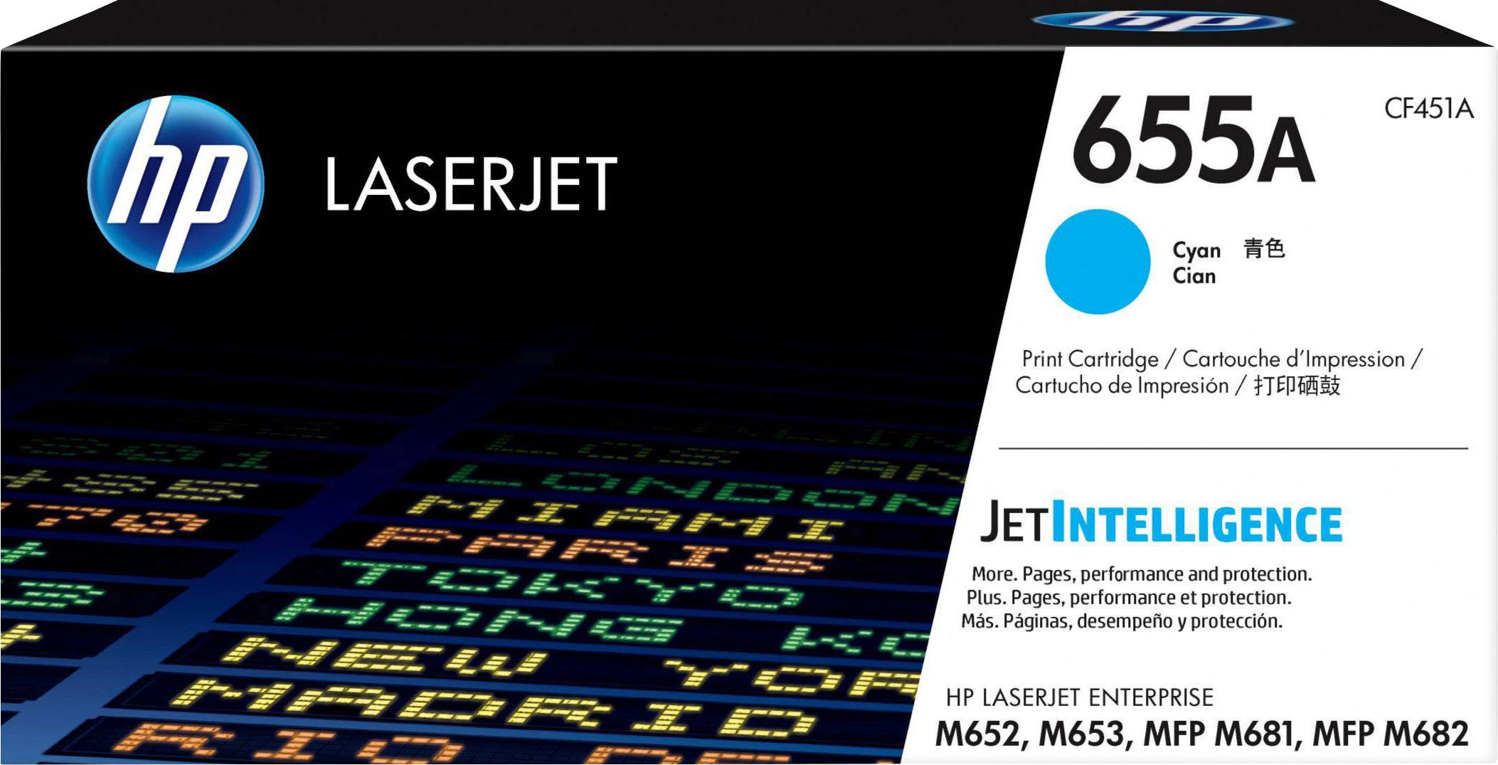 HP Toner 655A Original Cyan 10500 Seiten CF451A