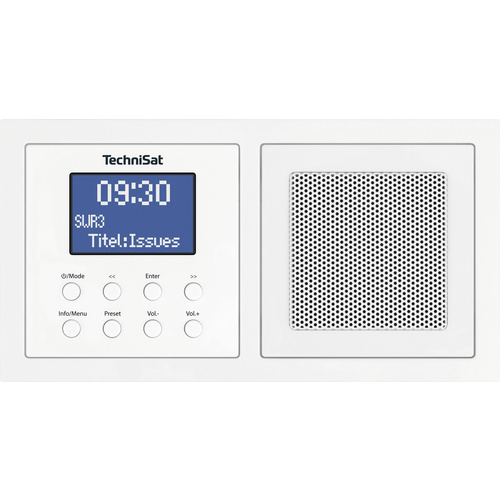 TechniSat UP 1 Unterbauradio DAB+, UKW Bluetooth® Weiß
