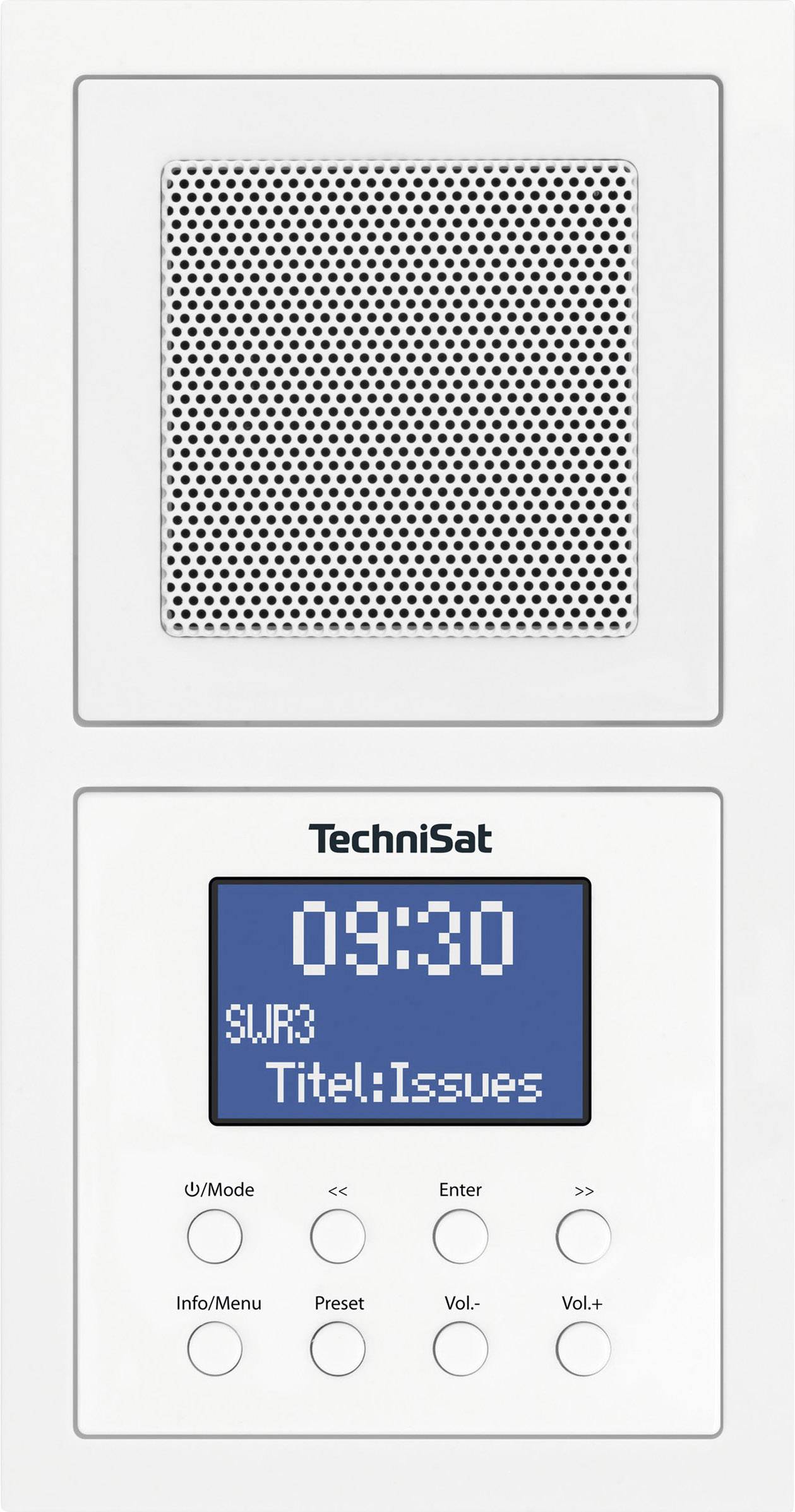 TechniSat UP 1 Unterbauradio DAB+, UKW Bluetooth® Weiß