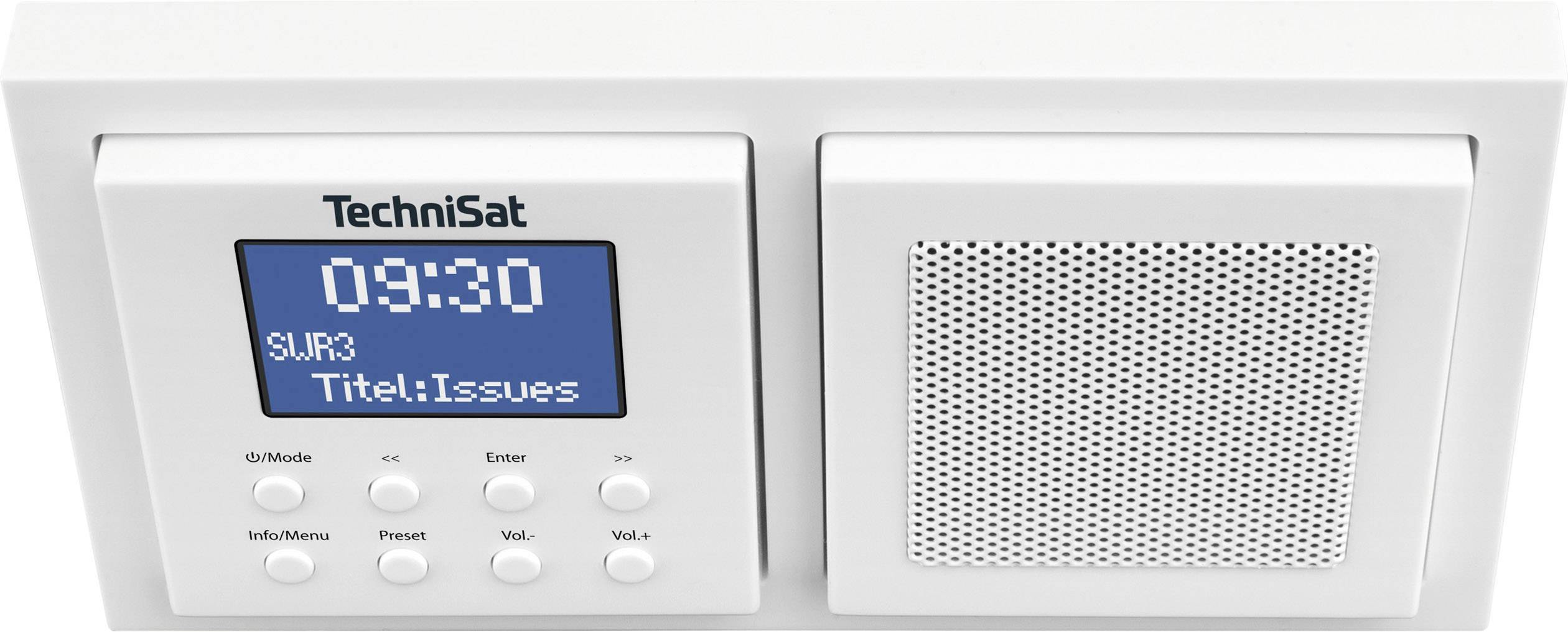 TechniSat UP 1 Unterbauradio DAB+, UKW Bluetooth® Weiß