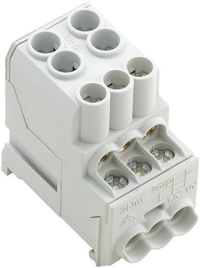 Weidmüller 1561910000 Potenzialverteiler Schrauben Lichtgrau 3St.