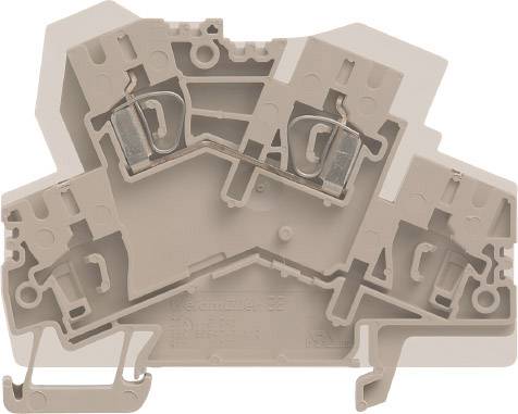 Weidmüller 1938030000 Doppelstock-Durchgangsklemme 5.10mm Zugfeder Beige 100St.