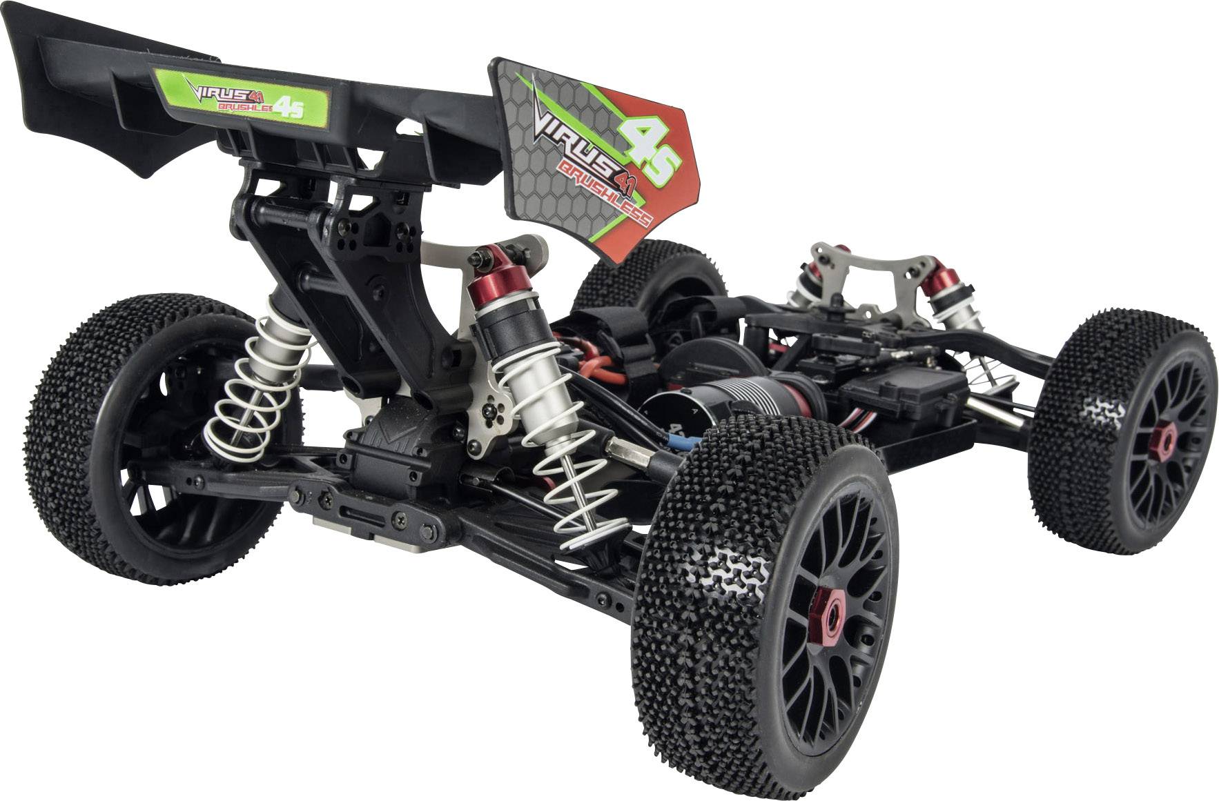 Carson Modellsport Virus 4.1 4S Brushless 1:8 RC Modellauto Elektro Buggy Allradantrieb (4WD) 100% RtR 2,4GHz inkl. Akku