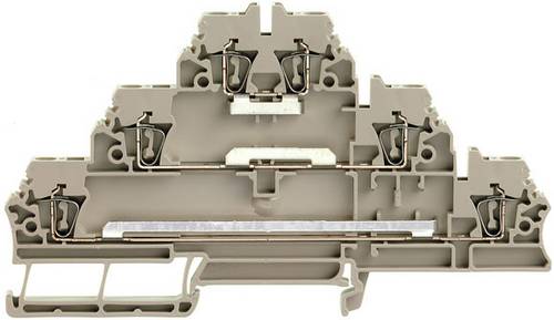 Mehrstock-Reihenklemme Zugfederanschluss 25 mm² 400 V 20 A Anzahl der Etagen 3 dunkelbeige ZDLD 25-2 1718360000 Beige 50 St