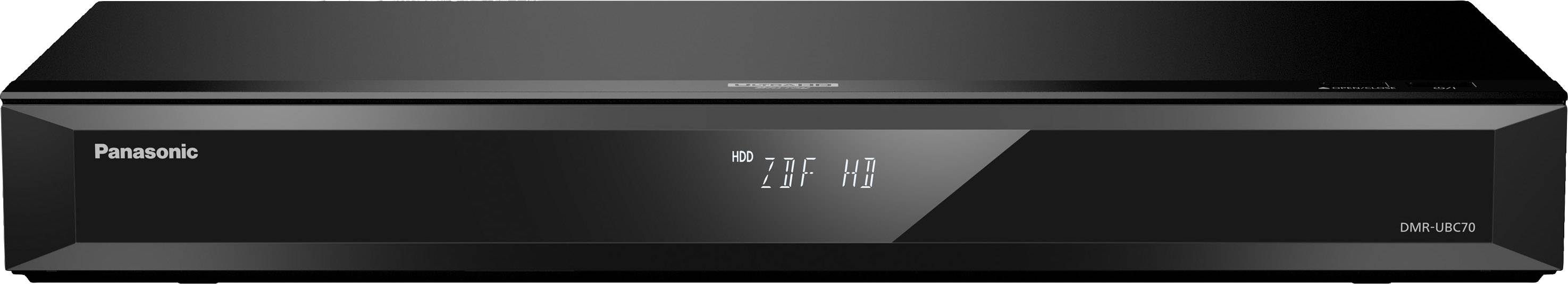 Panasonic DMR-UBC70 UHD Blu-ray-Recorder 4K Ultra HD, Twin-HD DVB-C/T2 Tuner, High-Resolution Audio, Smart TV, WLAN, USB Recording Schwarz