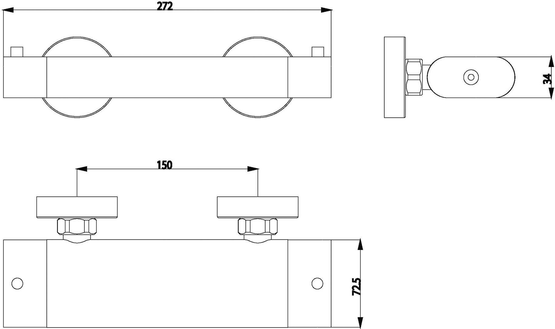 eisl 1230090 Duscharmatur 1/2 Zoll