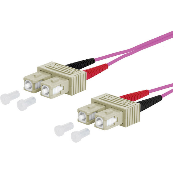 Metz Connect 151S1EOEO10E Glasfaser LWL Anschlusskabel [2x SC-Stecker - 2x SC-Stecker] 50/125 µ Mul