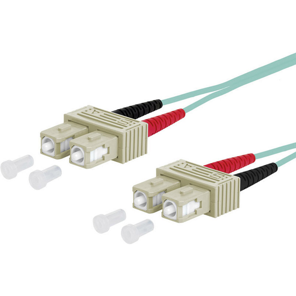 Metz Connect 151J1EOEO10E Glasfaser LWL Anschlusskabel [2x SC-Stecker - 2x SC-Stecker] 50/125 µ Mul