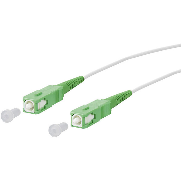 Metz Connect 151P7EAEA30E Glasfaser LWL Anschlusskabel [1x SC APC-Stecker - 1x SC APC-Stecker] 9/12