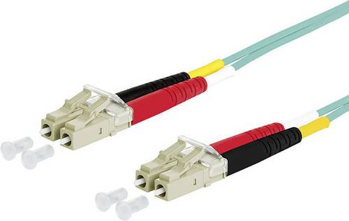 Metz Connect 151J1JOJO20E Glasfaser LWL Anschlusskabel 2.00 m Türkis [2x LC-Stecker - 2x LC-Stecker