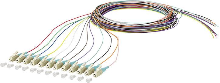 Metz Connect 150M1JO0020E Glasfaser LWL Anschlusskabel 2.00 m 12-farbig 50/125 µ Multimode OM3